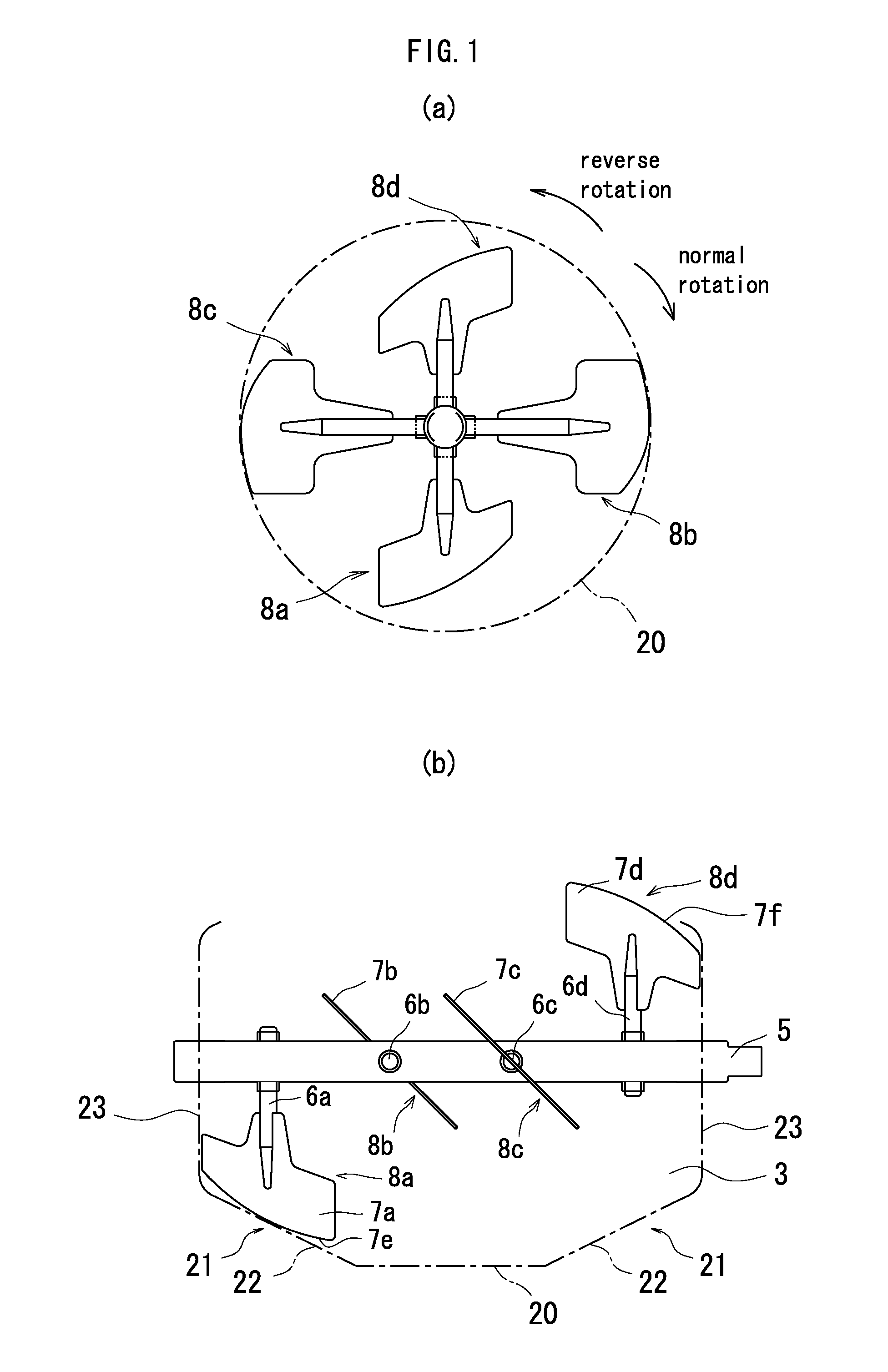 Particulate mixer having paddles of different lengths