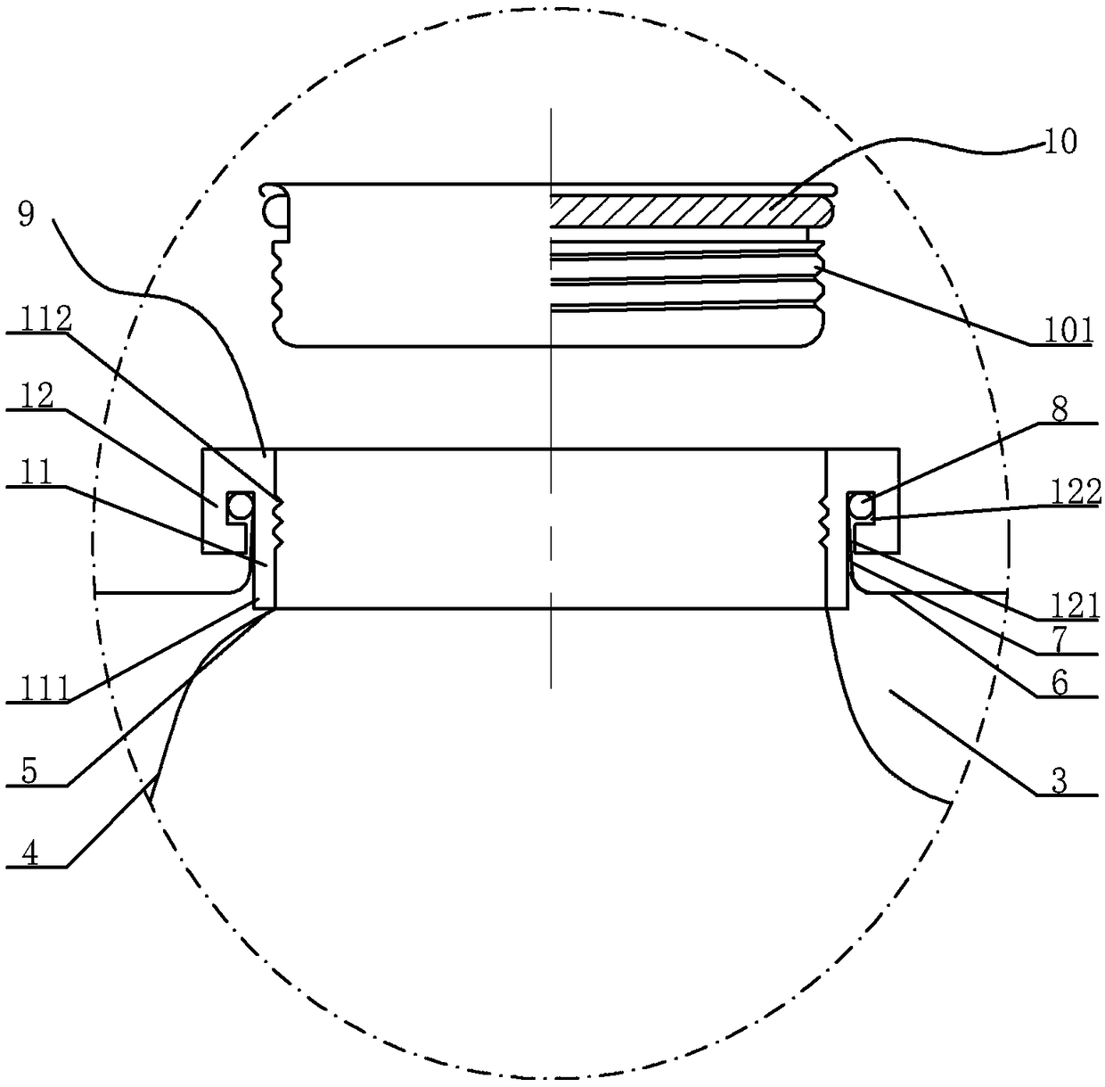 Iron and plastic composite barrel