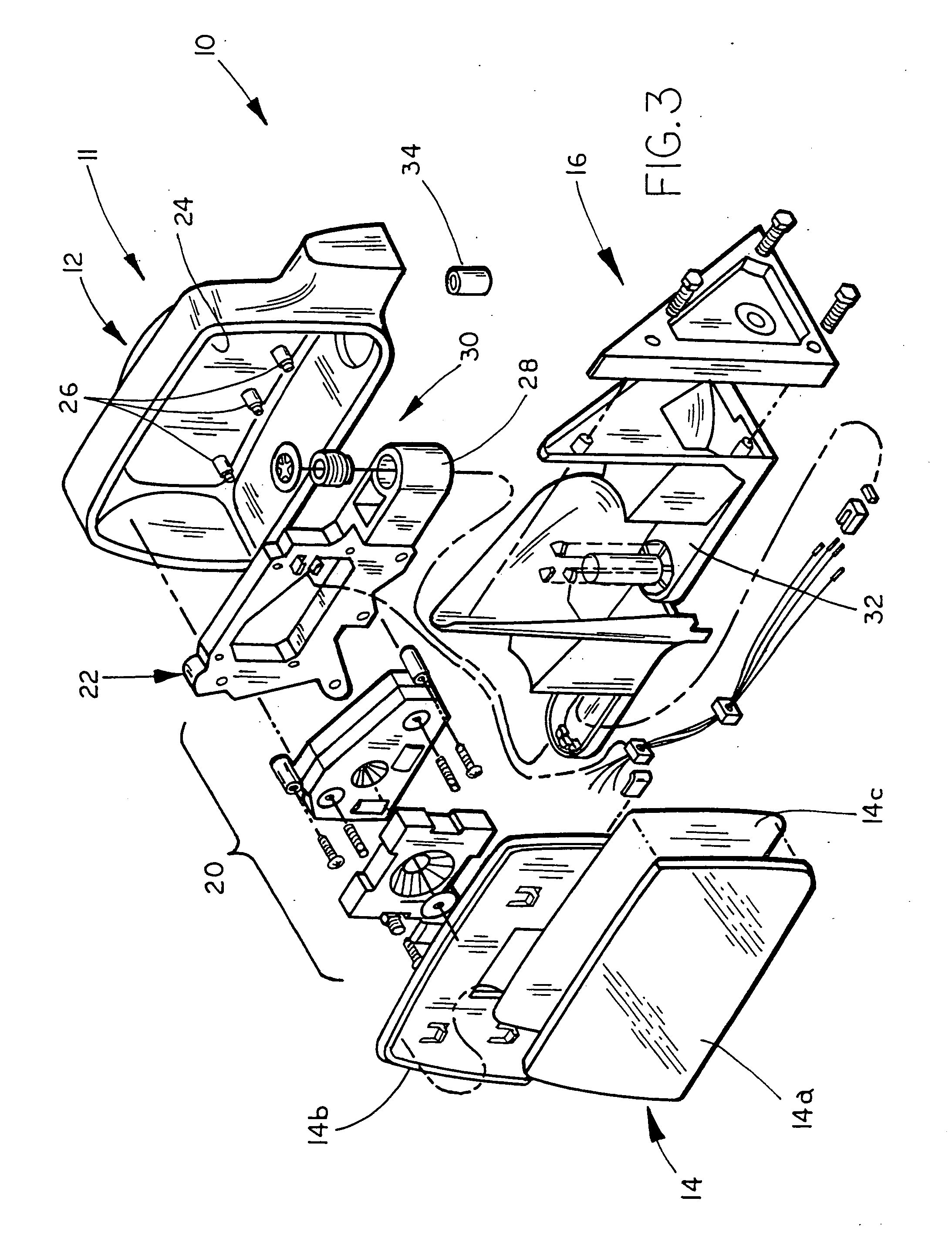 Vehicle exterior rearview mirror assembly