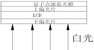 Quantum dot blue light filtering film and display thereof