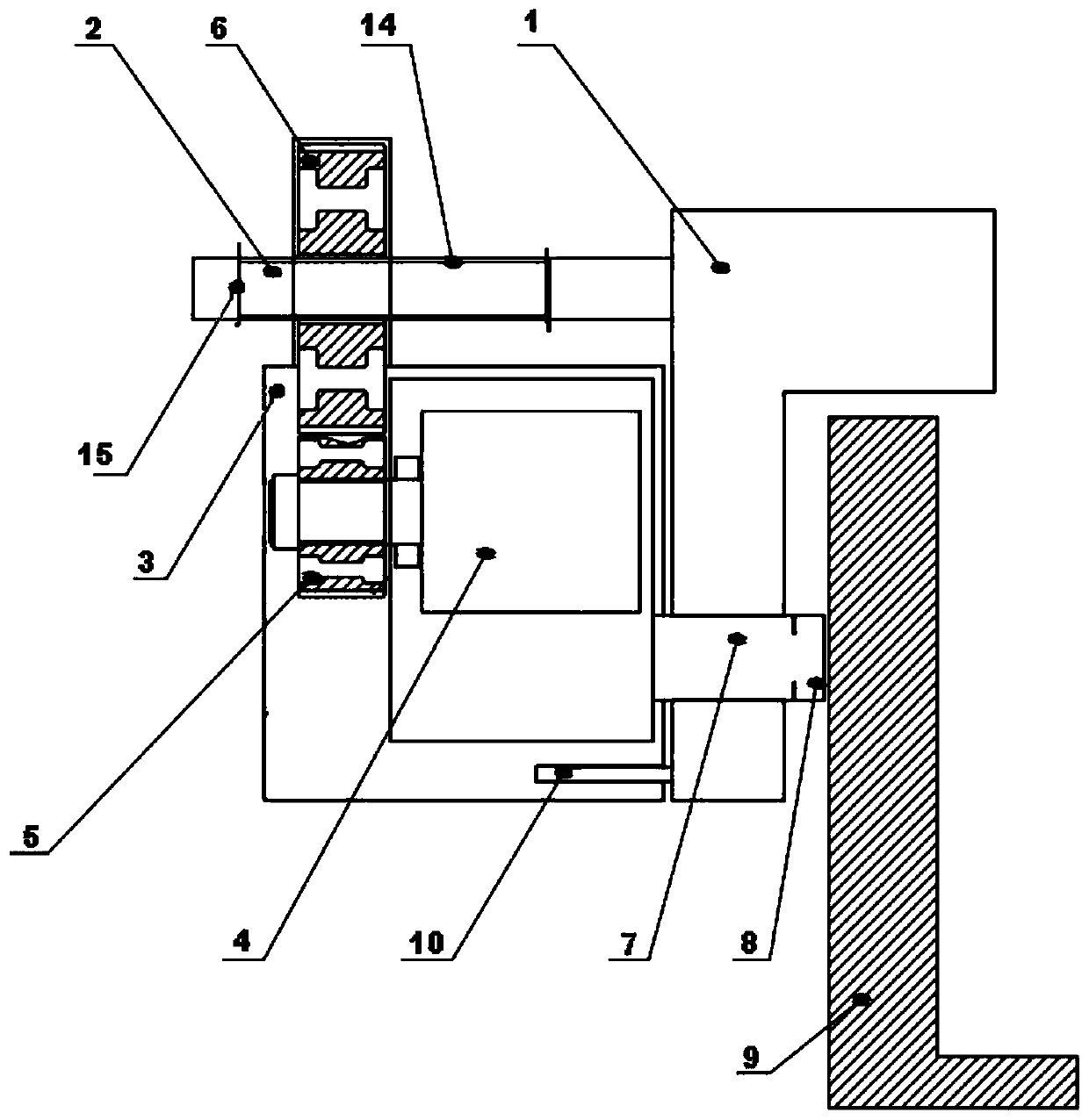 Electric automatic guided vehicle braking device and braking method