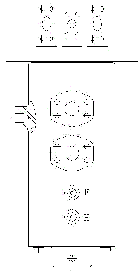 Hydraulic swivel connector with electric brush