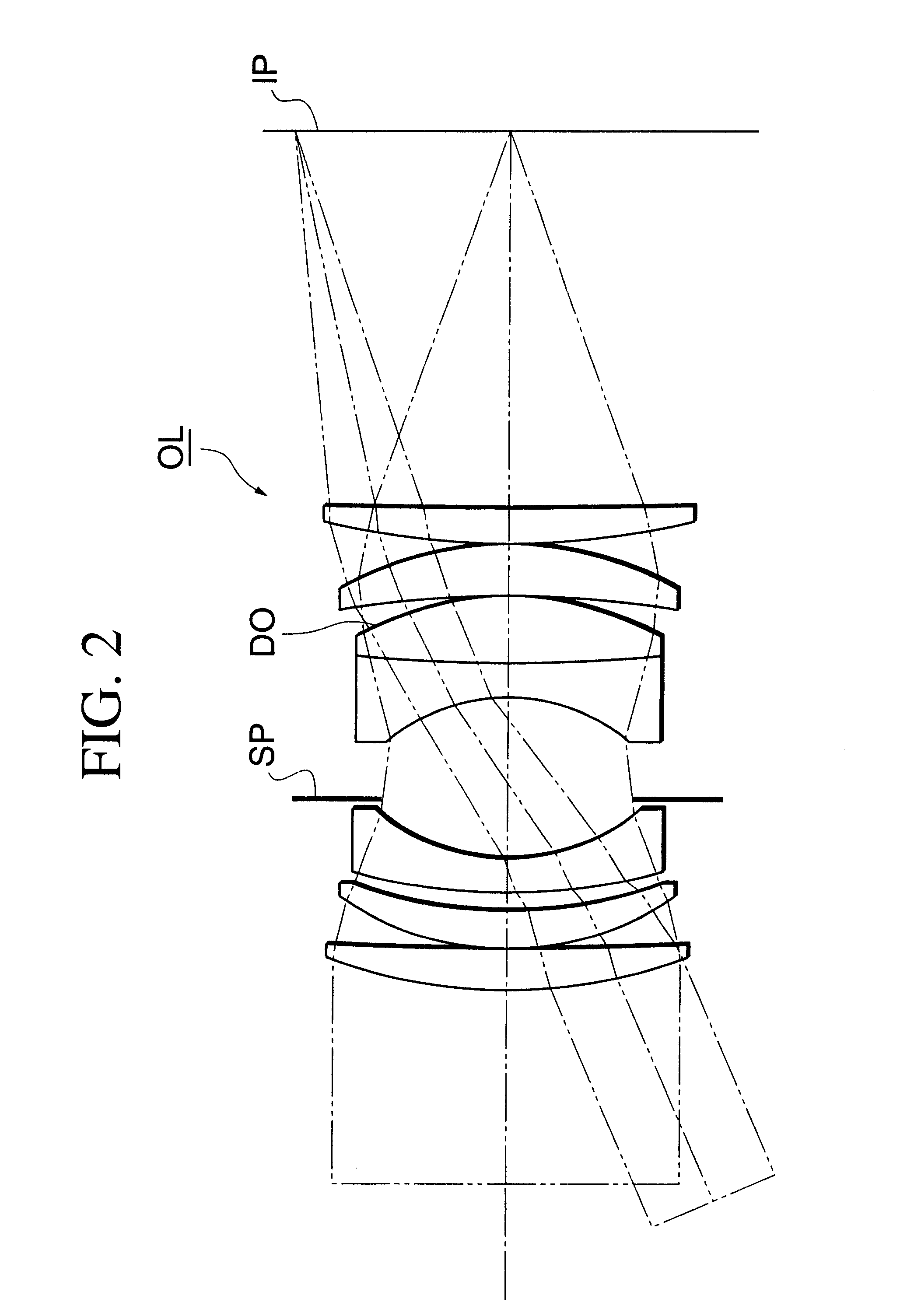 Optical system having a diffractive optical element, and optical apparatus