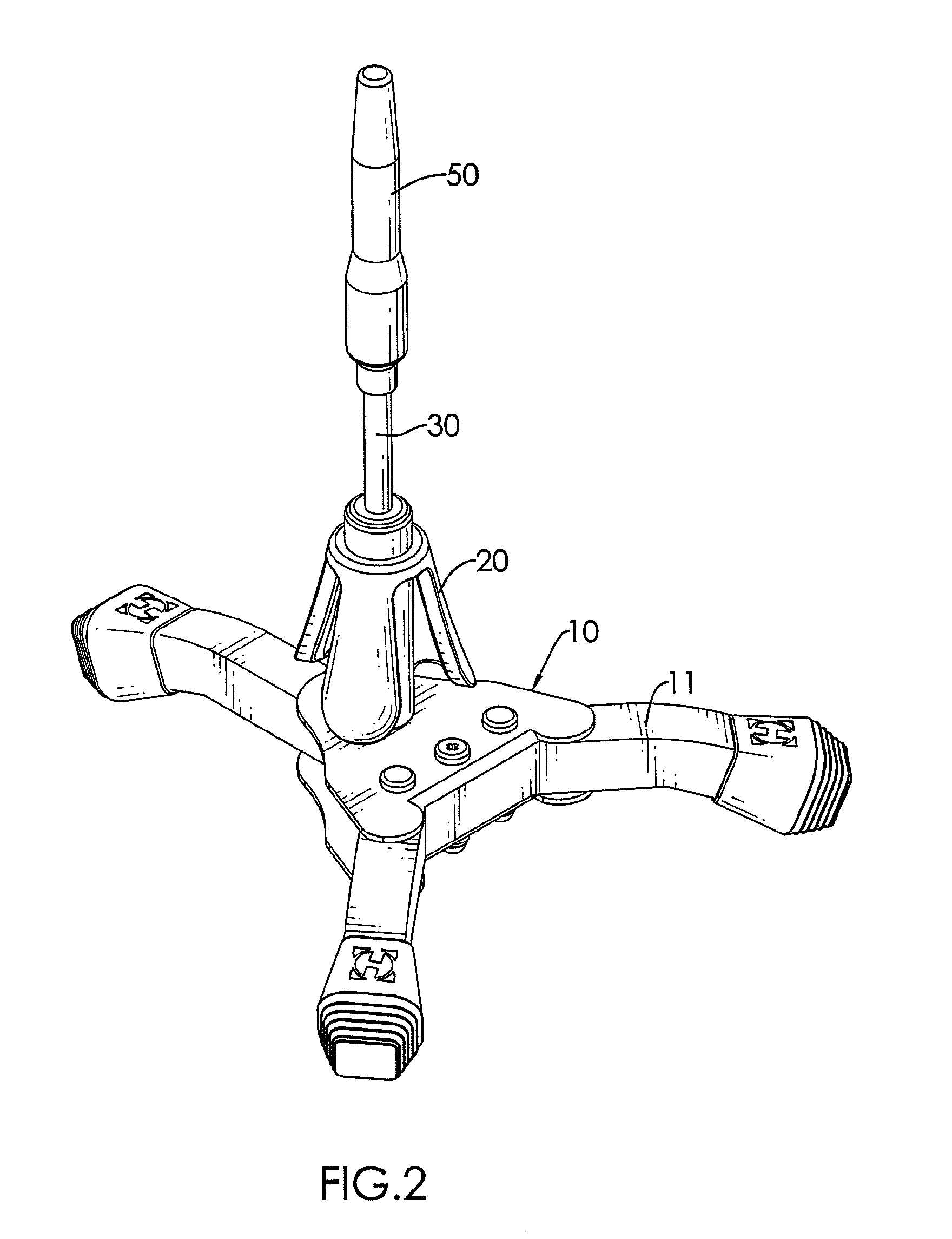 Supporting stand for a clarinet and the like