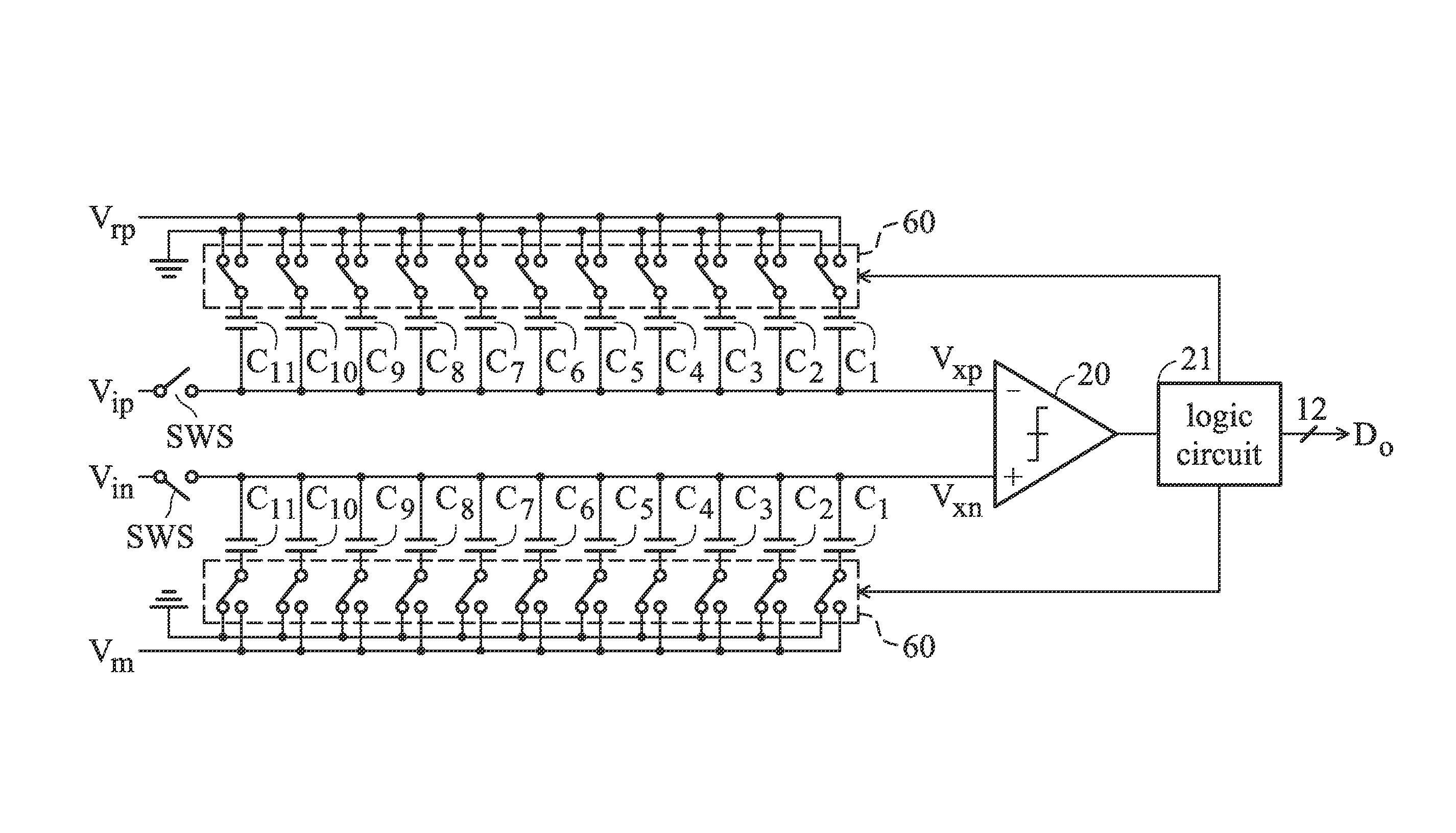Successive approximation register analog to digital converters