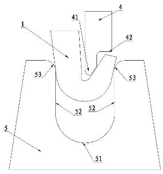 A kind of forging forming method of hook forging