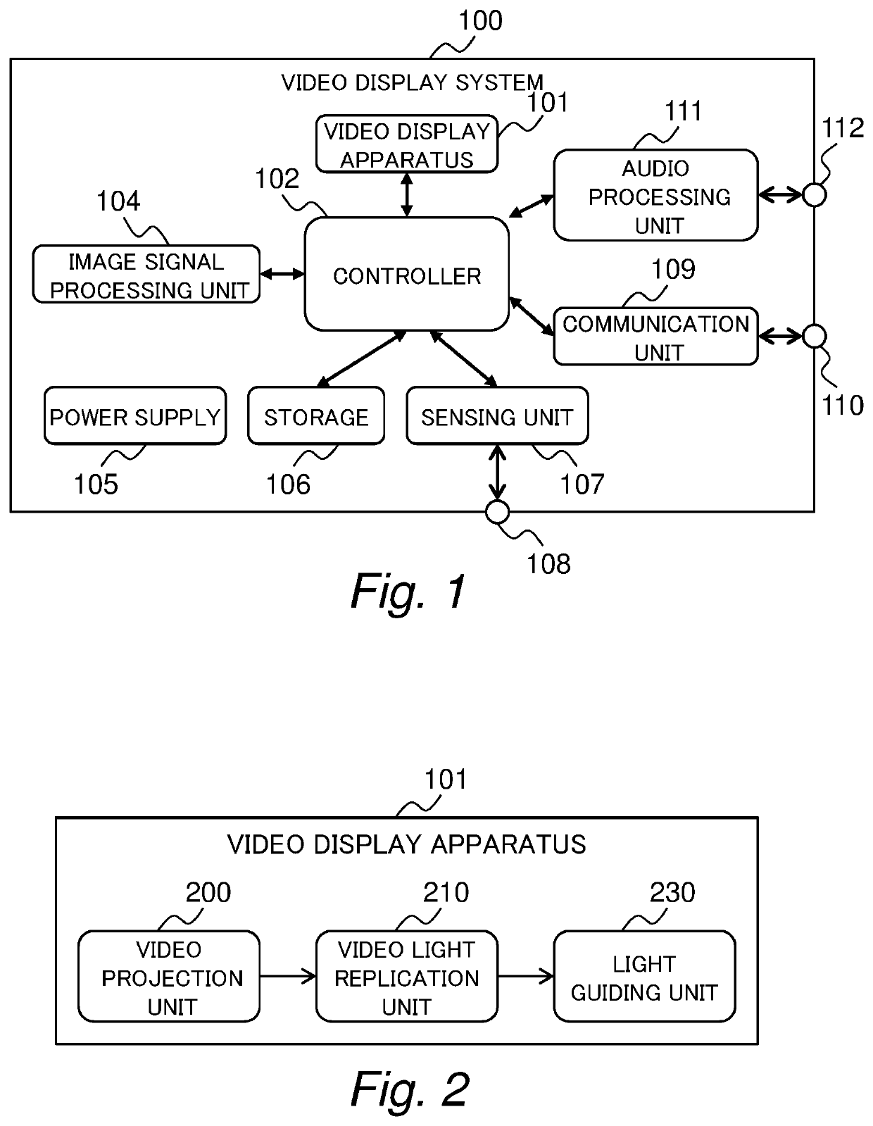 Video display apparatus and video display system