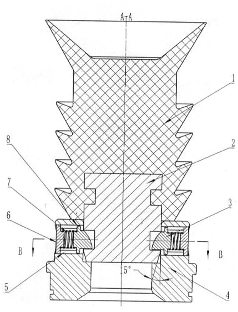 Float collar and rubber plug interlocking device and application method