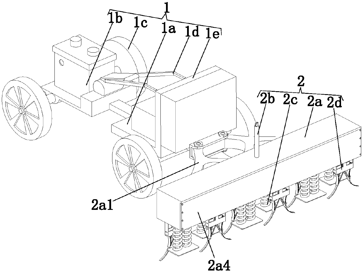 Wheat seedling root cutting apparatus