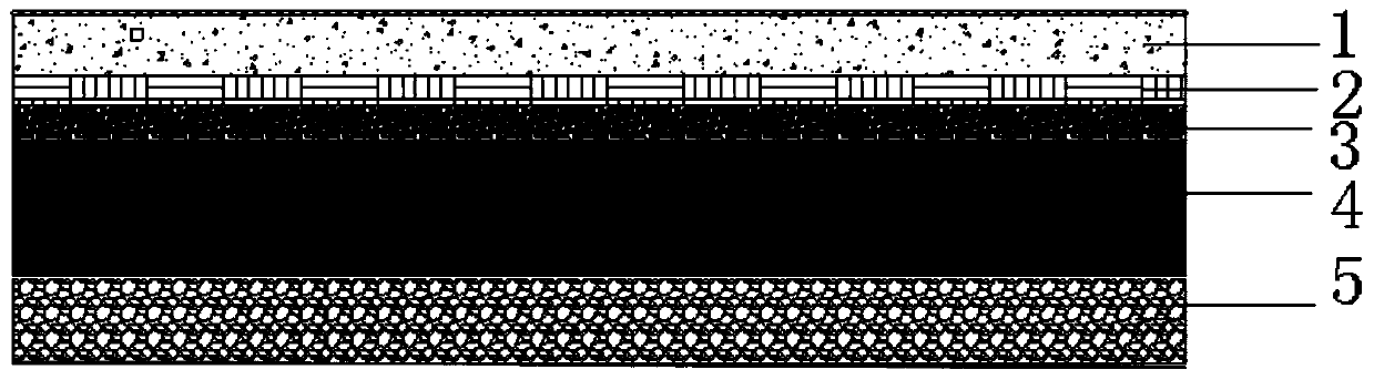 Asphalt concrete snow-melting and ice-inhibiting pavement structure