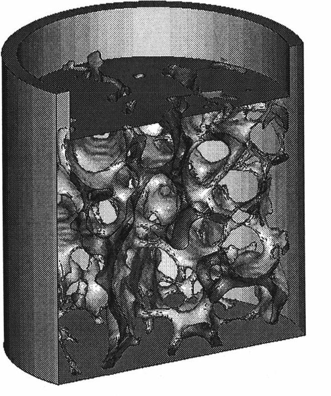 Stereolithography-based process for manufacturing porous structure of bionic scaffold