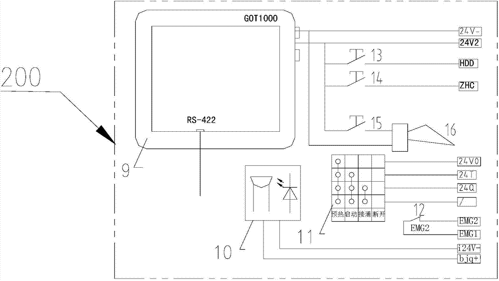 Electric control system for monorail crane