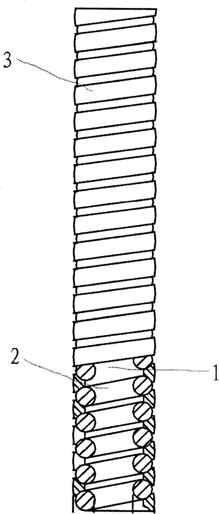 Metal tube for earphone microphone and its making method
