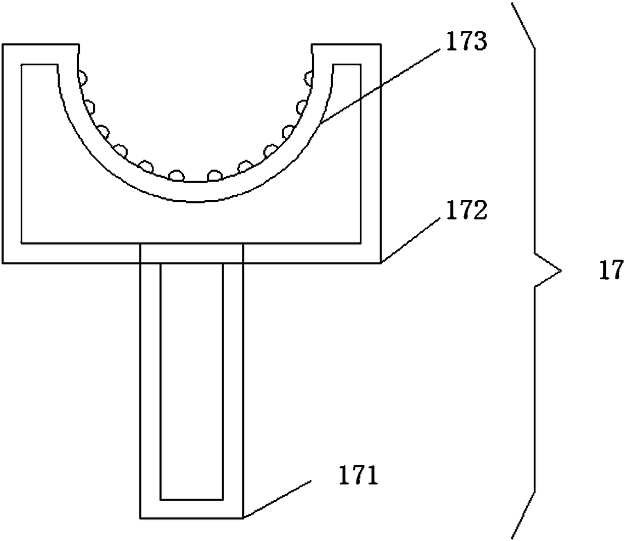 Vertical charging device for grain storing bin