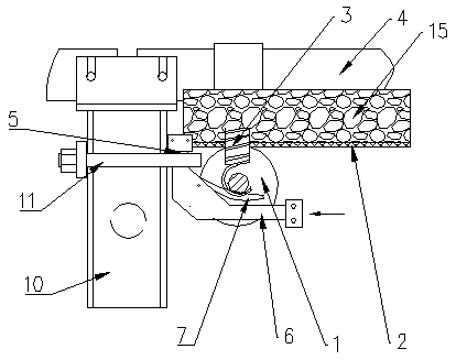 Spray dust suppression device along the belt