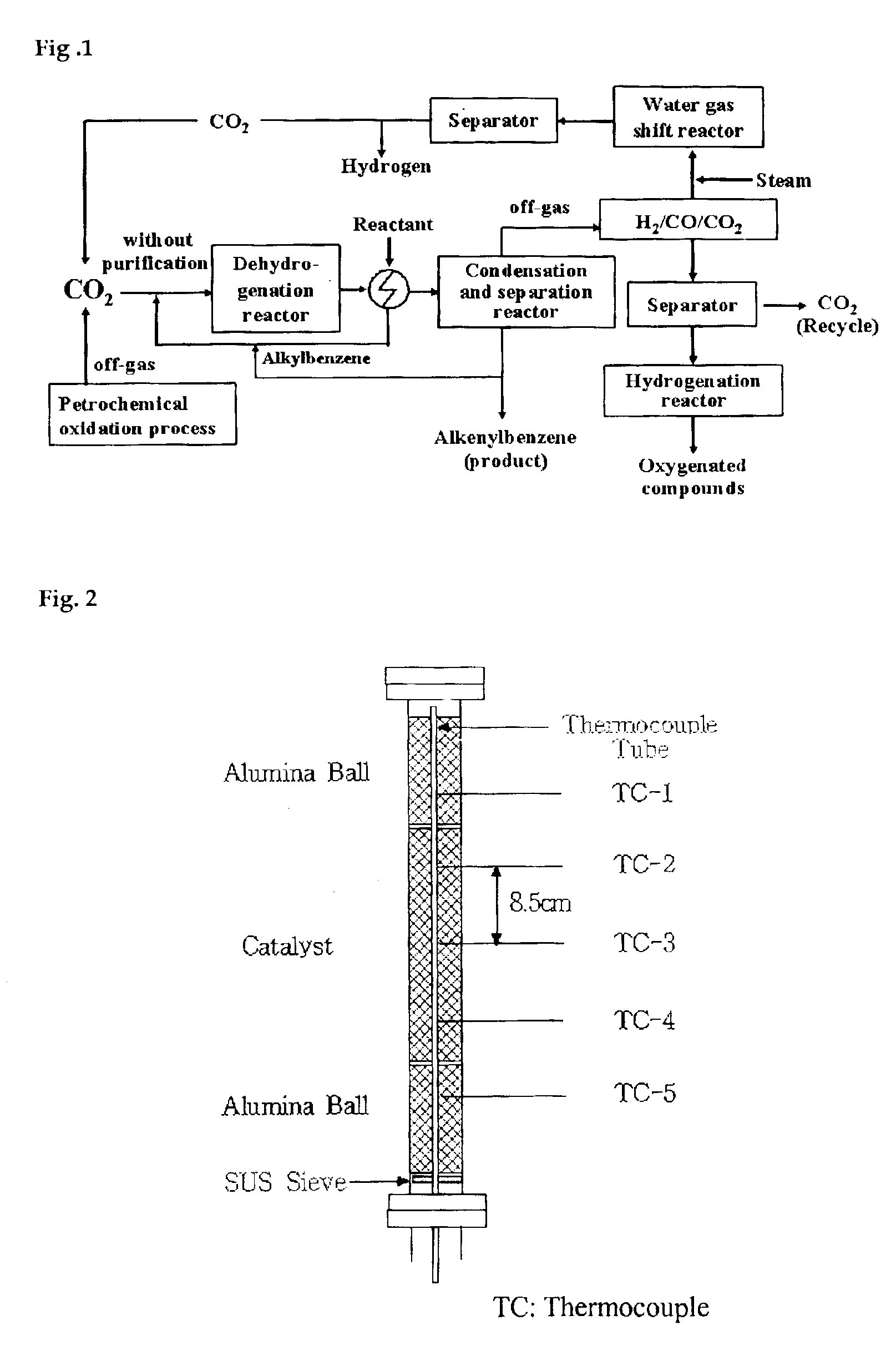 Method for catalytic dehydrogenation of hydrocarbons using carbon dioxide as a soft oxidant