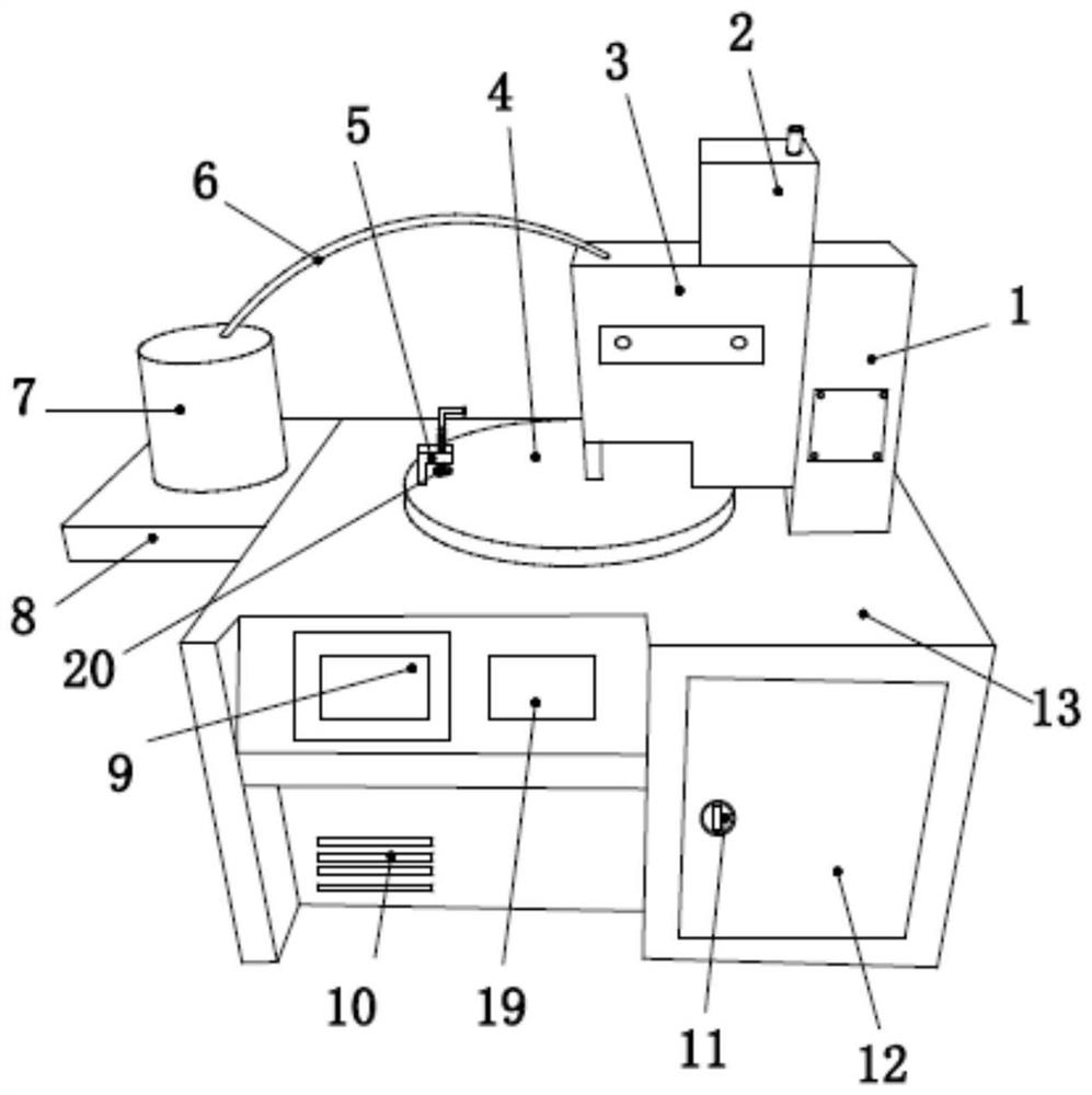 A rotary cloth ironing machine