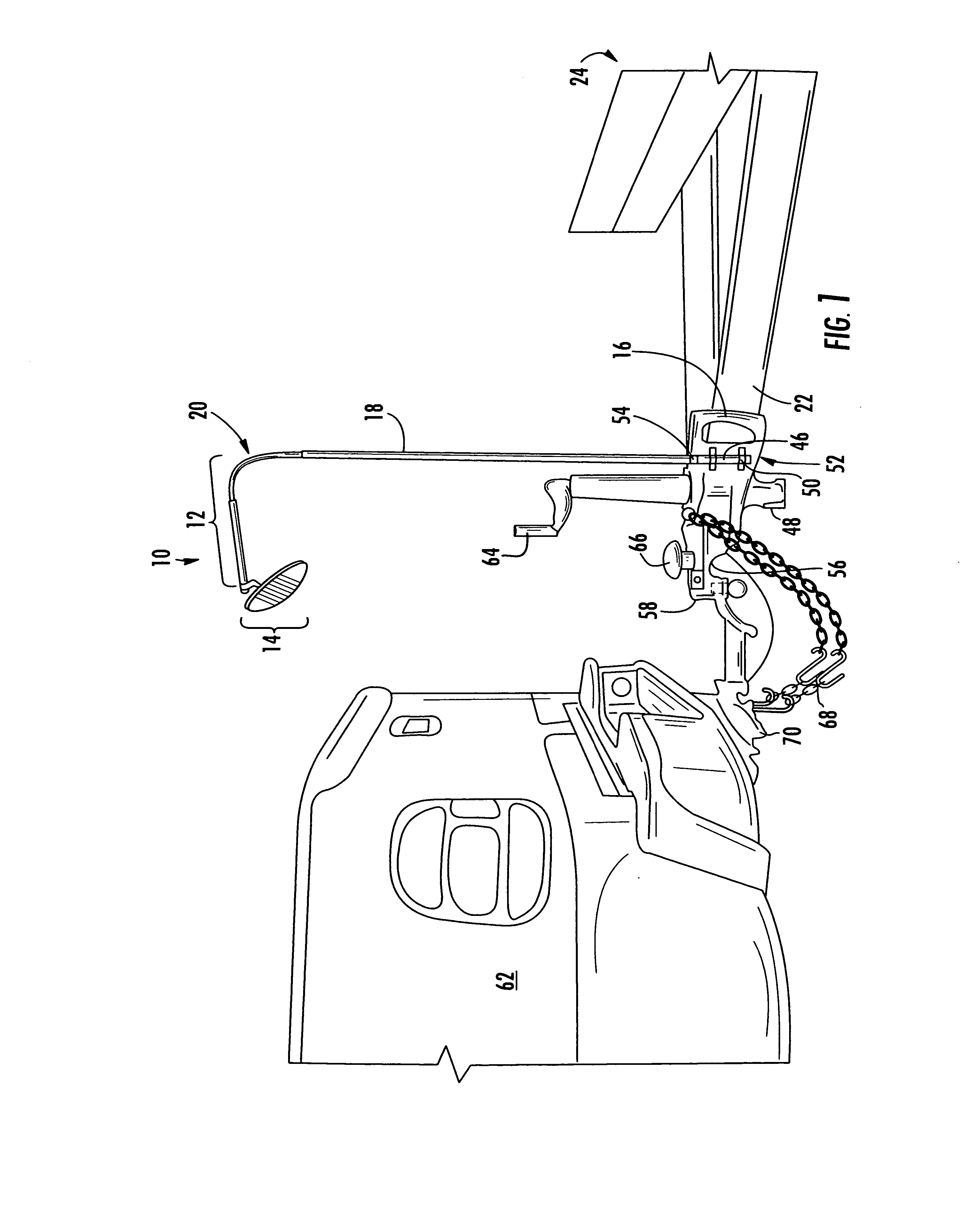 Mirrored hitch alignment apparatus and method of use