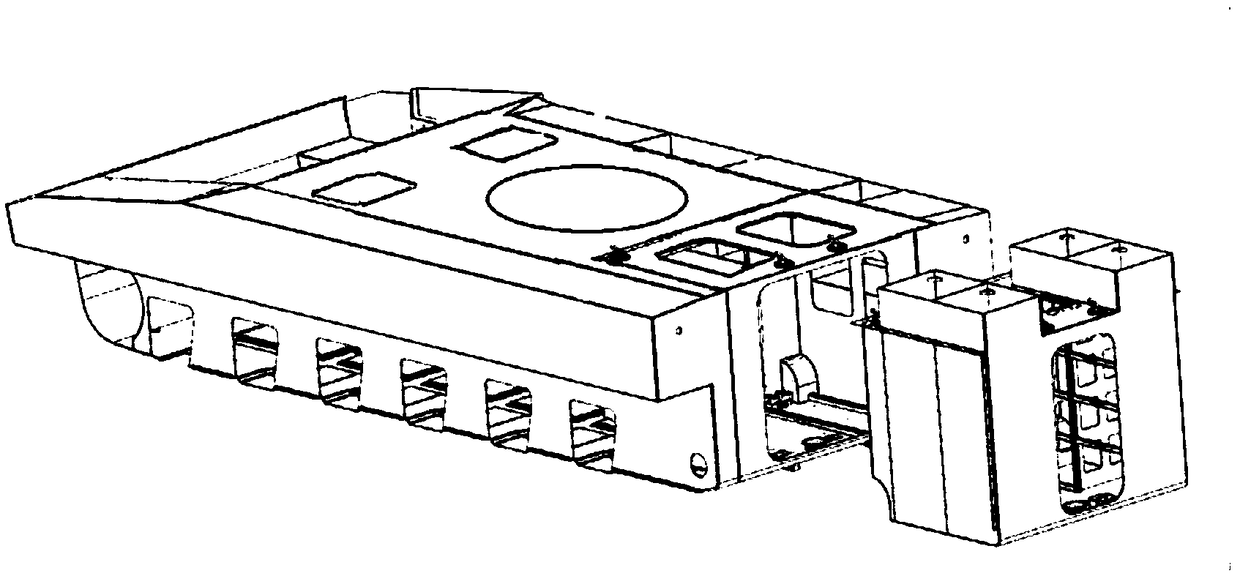 Armored vehicle cabin replacing method and cabin replacing vehicle body combination structure