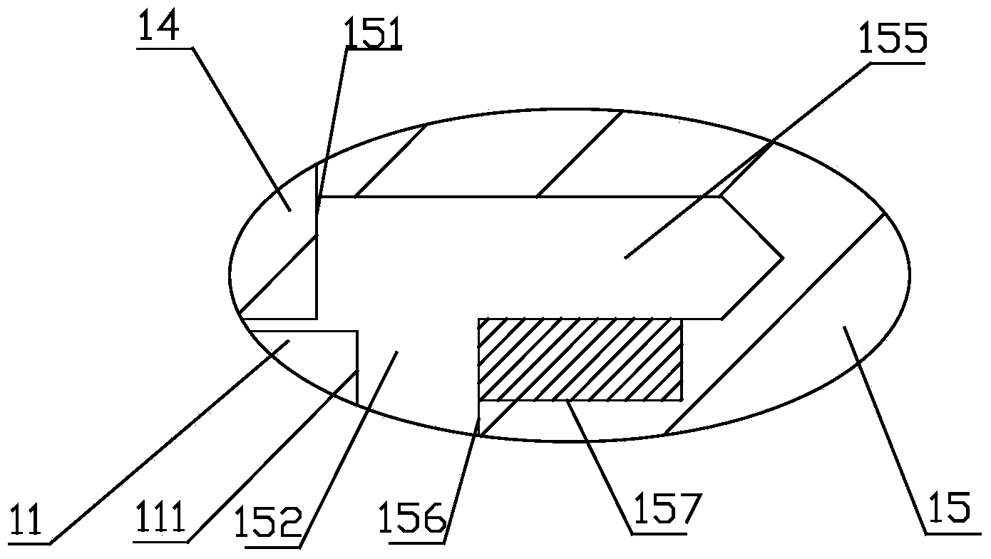 Groove step surface self-returning type electromagnet
