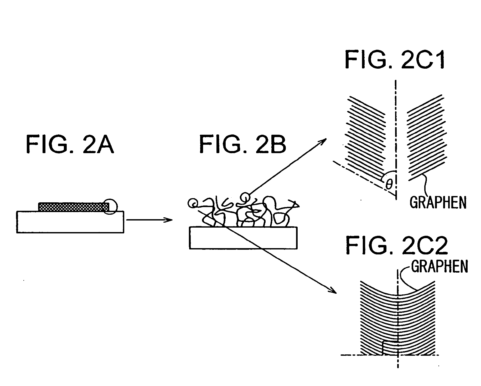 Fiber containing carbon, substrate and electron emission device using fiber containing carbon, electron source using the electron emission device, display panel using the electron source, and information displaying/playing apparatus using the display panel, and a method of manufacturing thereof