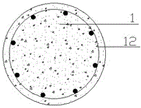 A construction waste recycled aggregate composite carrier pile and its preparation method