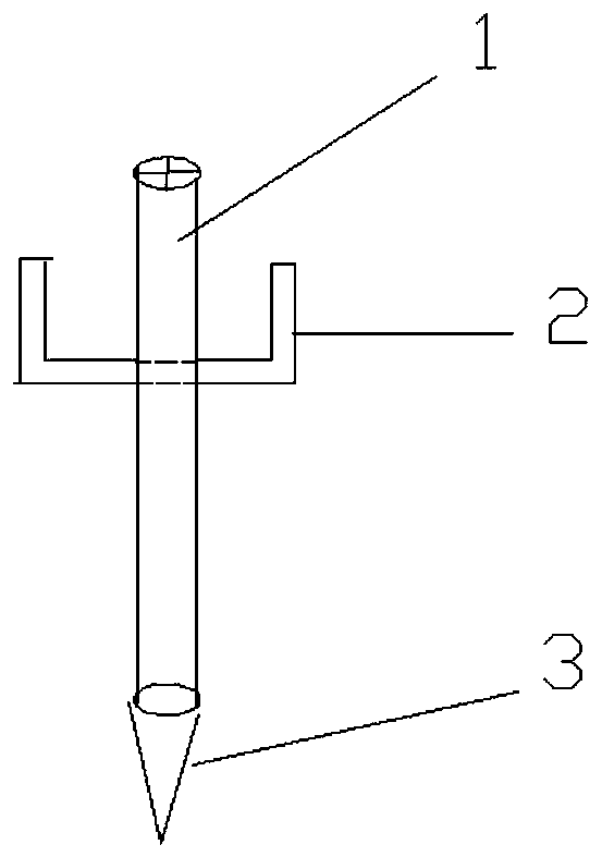 A surface monitoring point and layout device and method suitable for loess geological tunnels