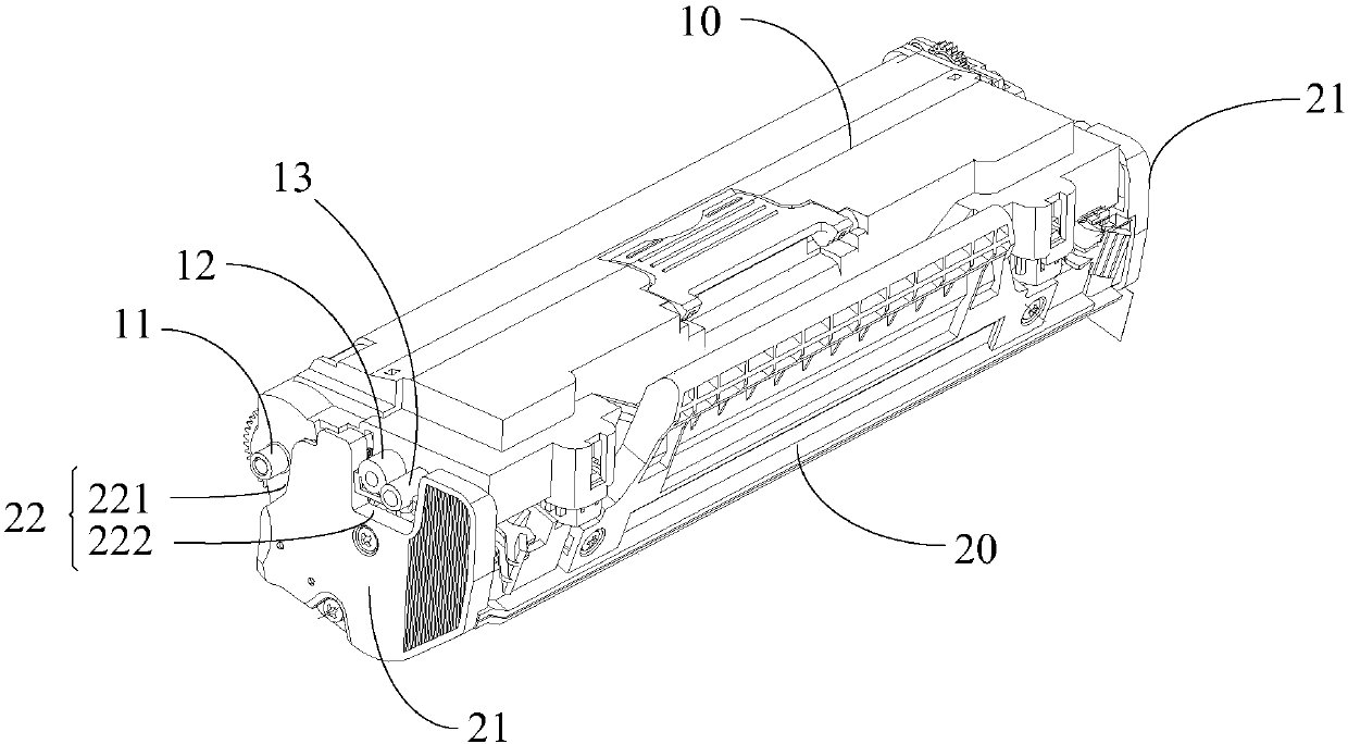 Developing box, process cartridge and electronic imaging device