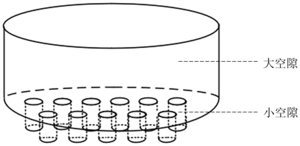 Film containing nested micro trap structure and preparation method thereof