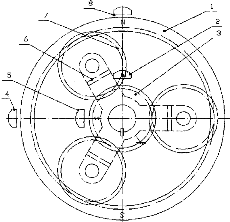 Steering system planetary gear absolute angle output corner sensor