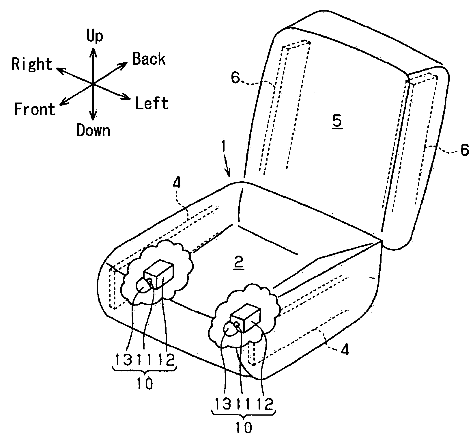 Annunciating device for vehicle