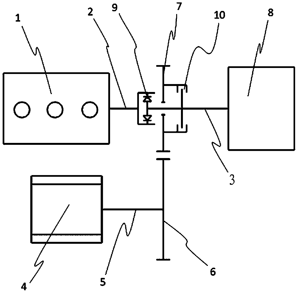 Power system of strong hybrid electric vehicle