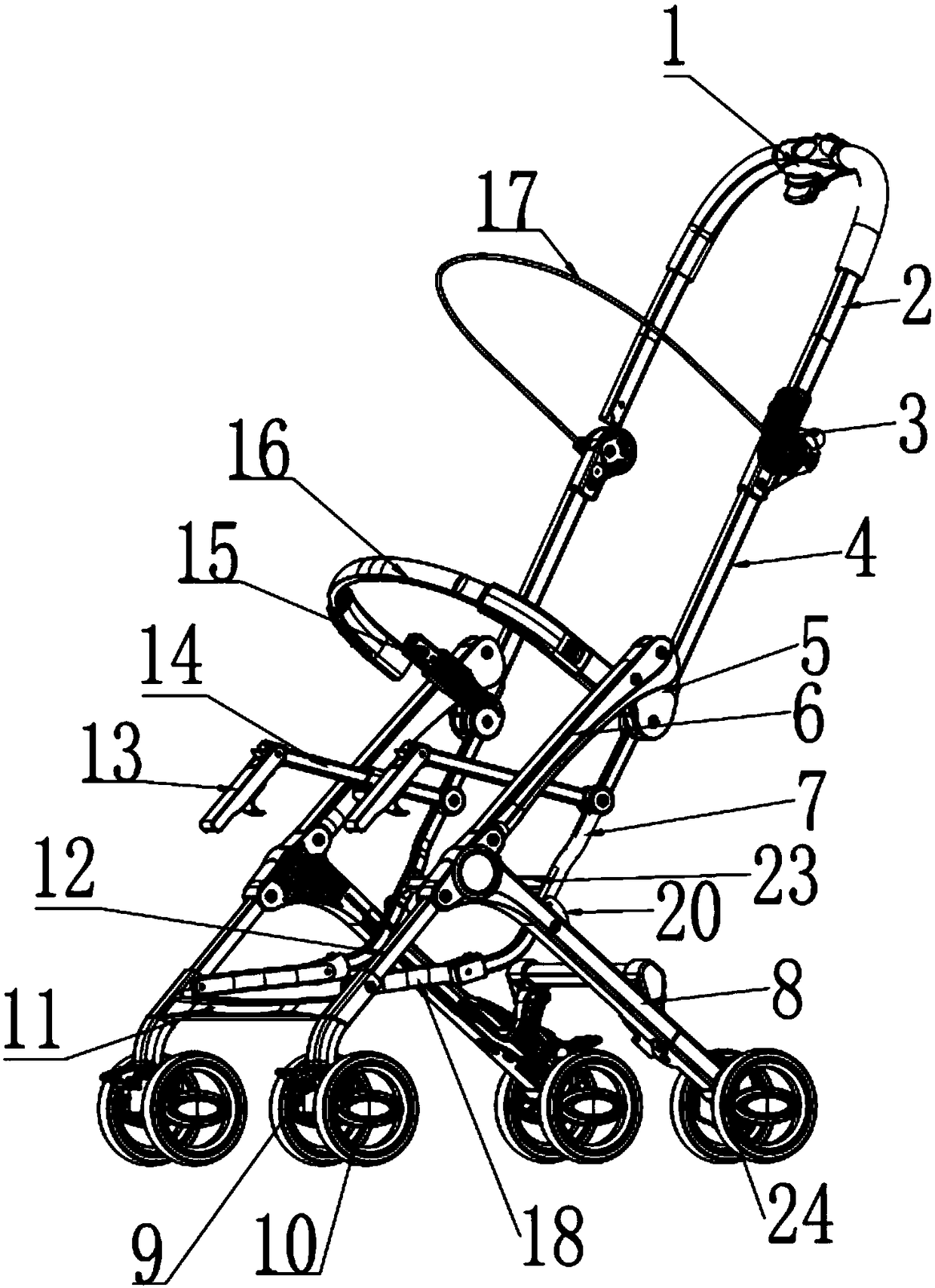 Portable Cart and Its Folding Mechanism