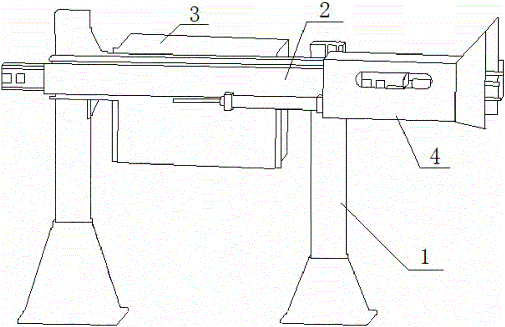 Chip tracking type automatic telescopic chip remover