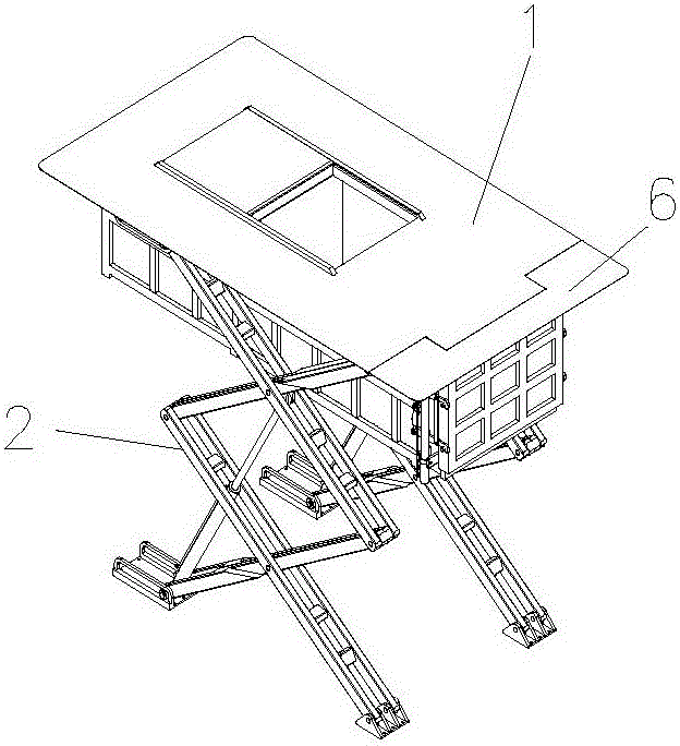 A horizontally compressed garbage store