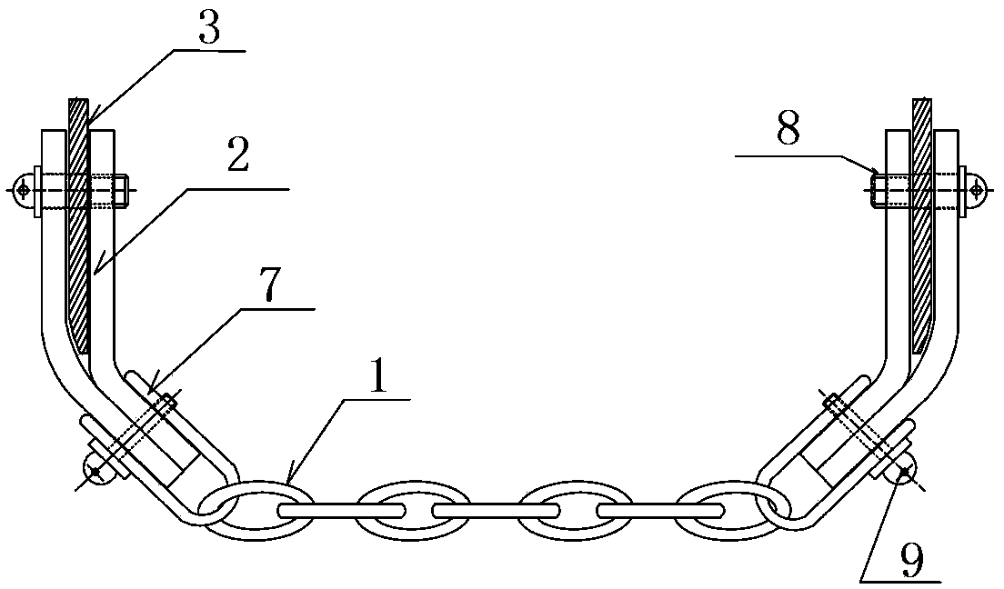 Hydraulic support roping rigging and roping system