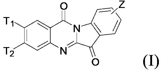 N-alkyl tryptanthrin derivative, as well as preparation method and application thereof