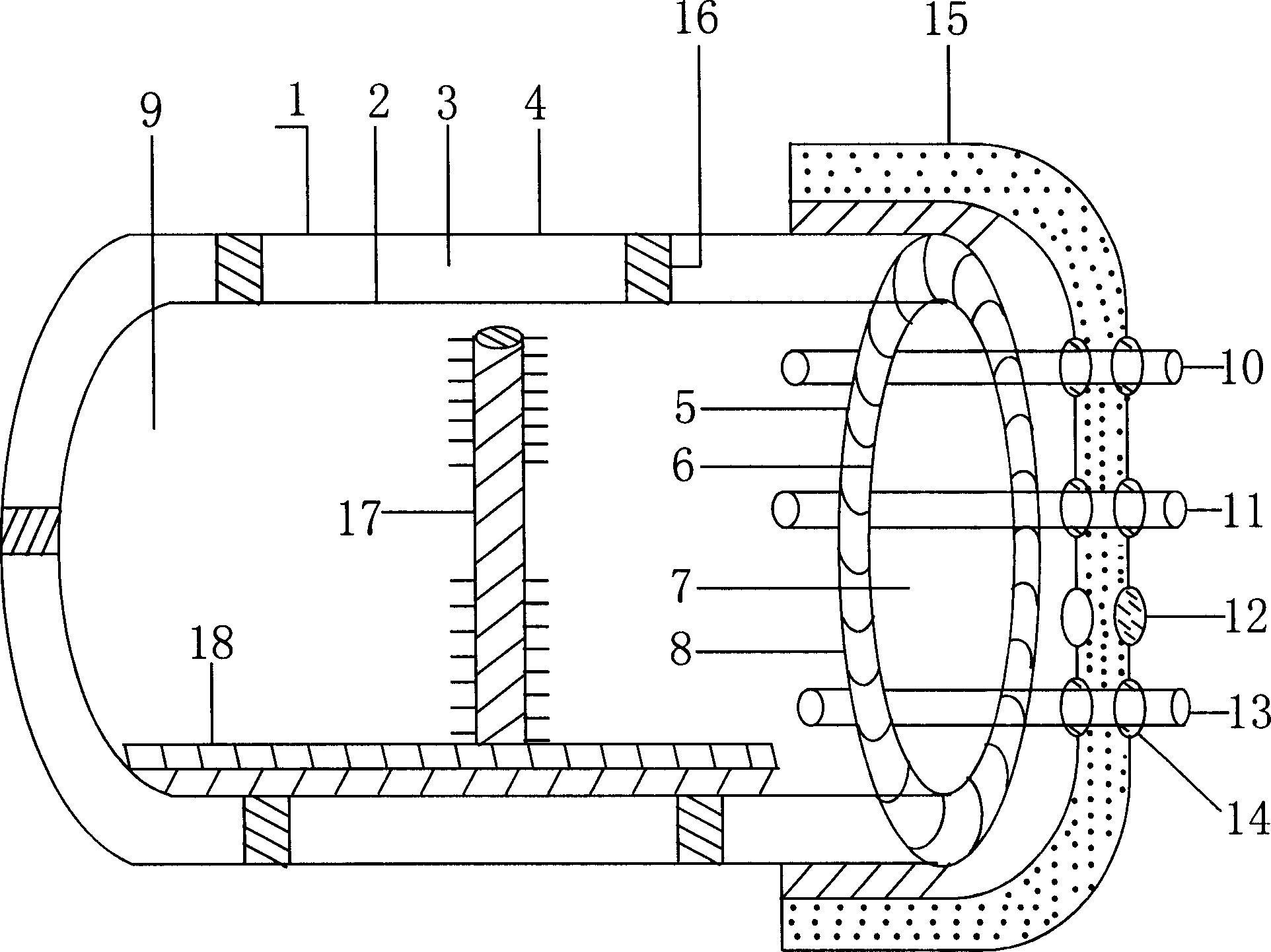 Solar energy water storage tank