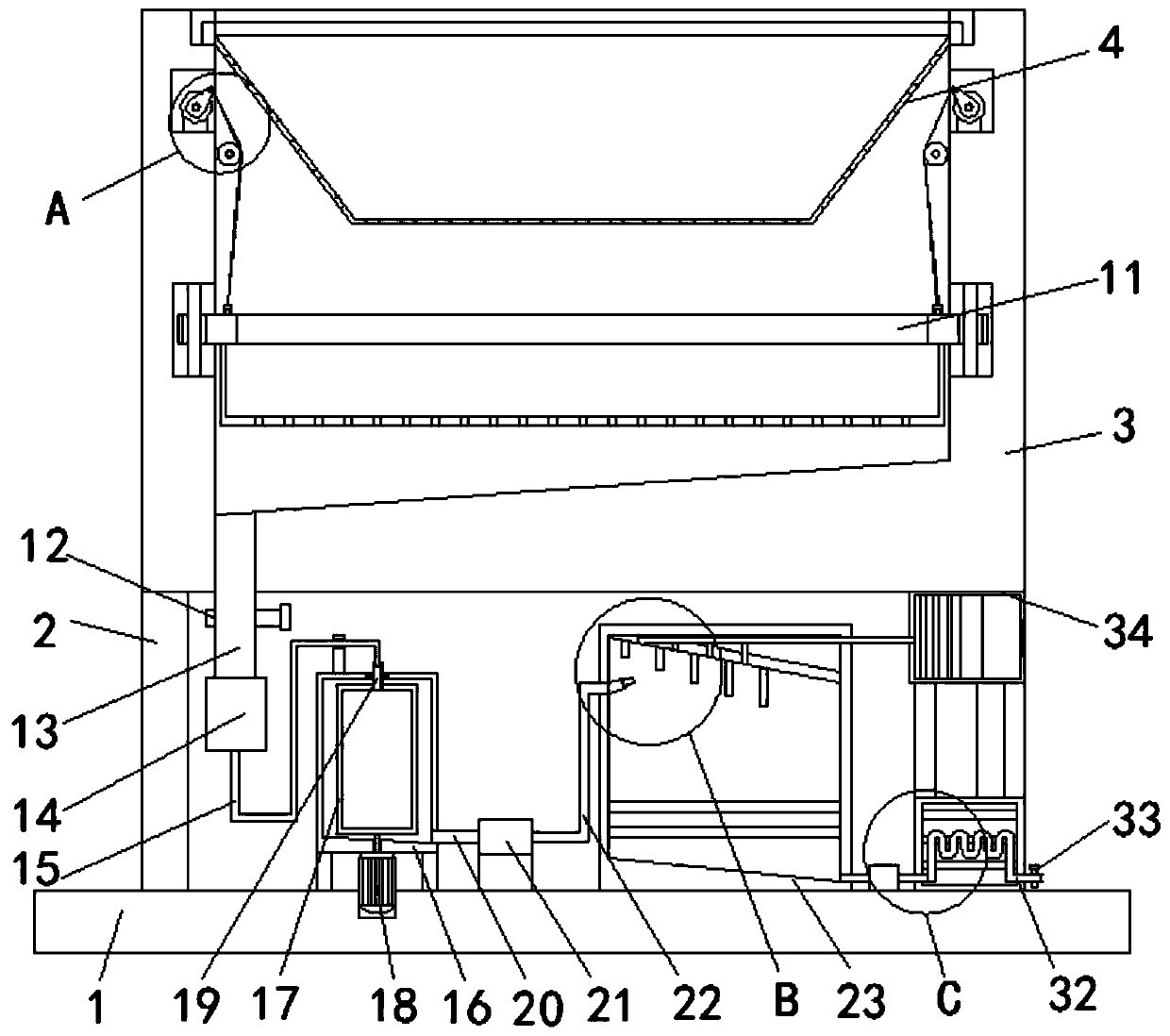 Oil drilling fluid filtration recovery device