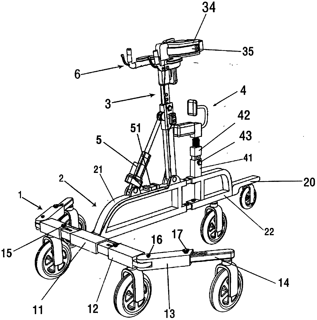 Rehabilitation walker for children with cerebral palsy