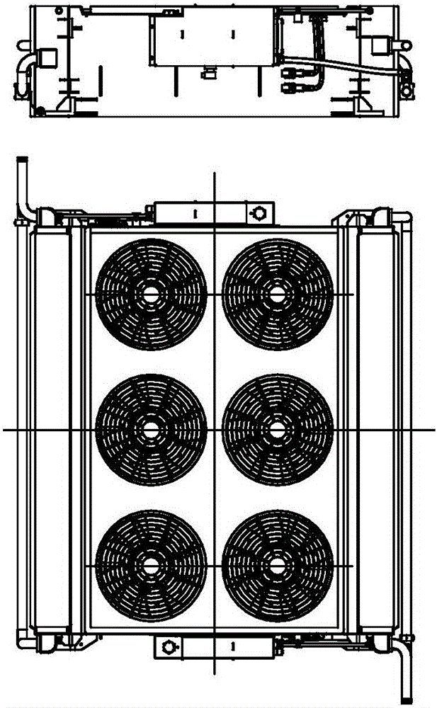Cooling device used for hydrogen cell railway vehicle