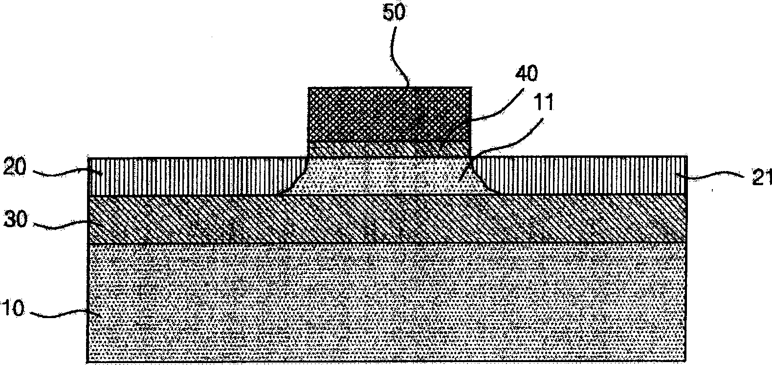 Silicon-on-nothing metal-oxide-semiconductor field-effect-transistor and method for manufacturing the same