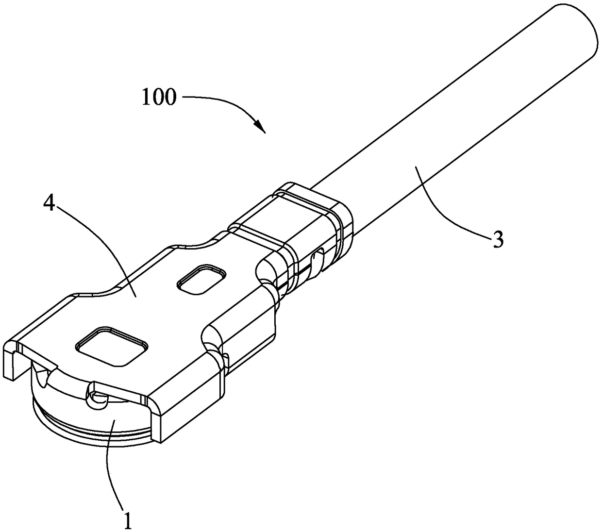 Coaxial connector of cable