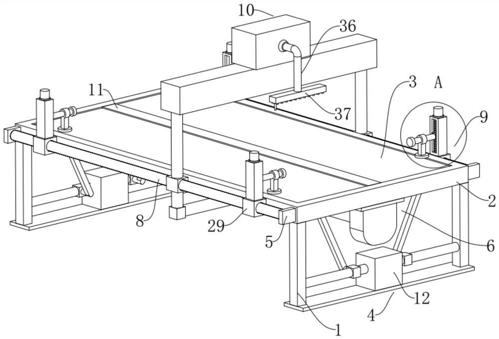 Wood board punching device for civil construction and using method thereof