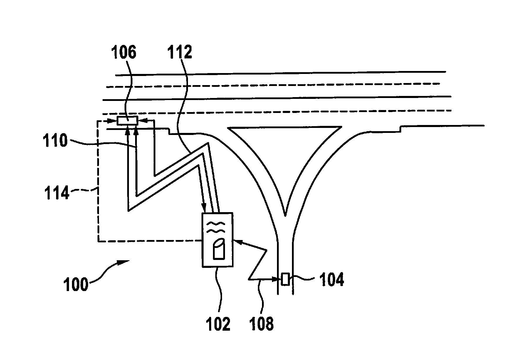 Method and system to warn of a vehicle moving in the wrong direction of travel