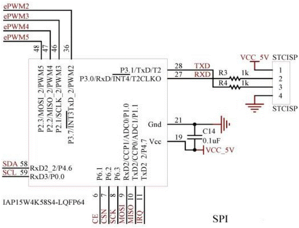 Modular control method for four-rotor aircraft