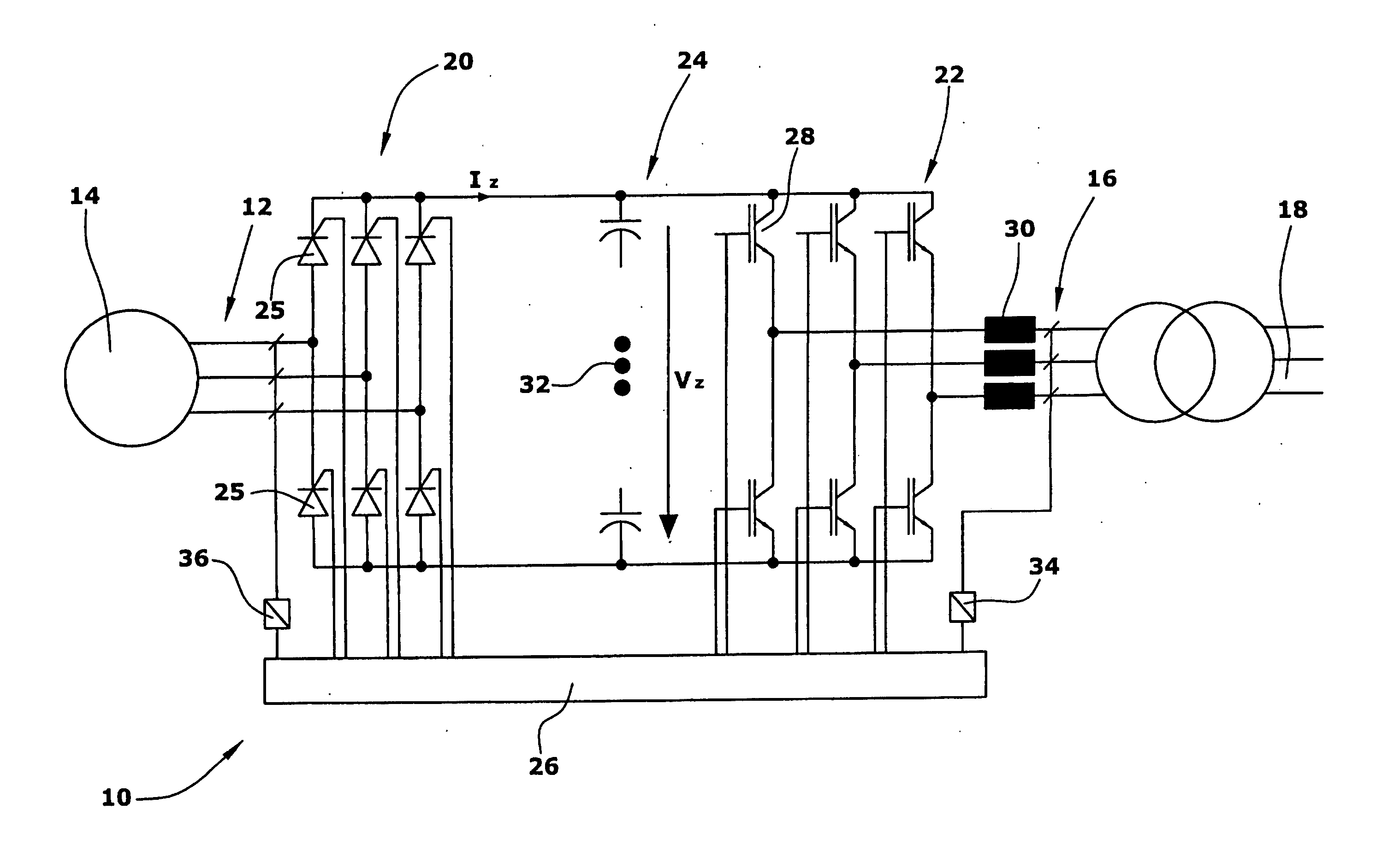 Method for operating a frequency converter of a generator