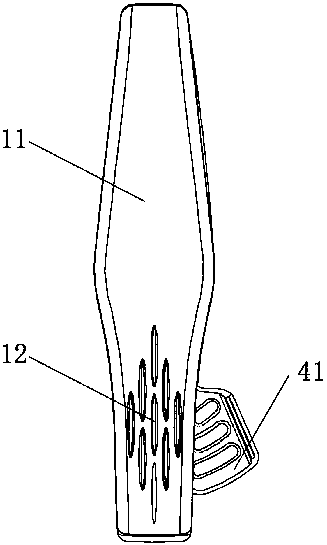 Handheld novel hair comb device for hairstyle manufacturing