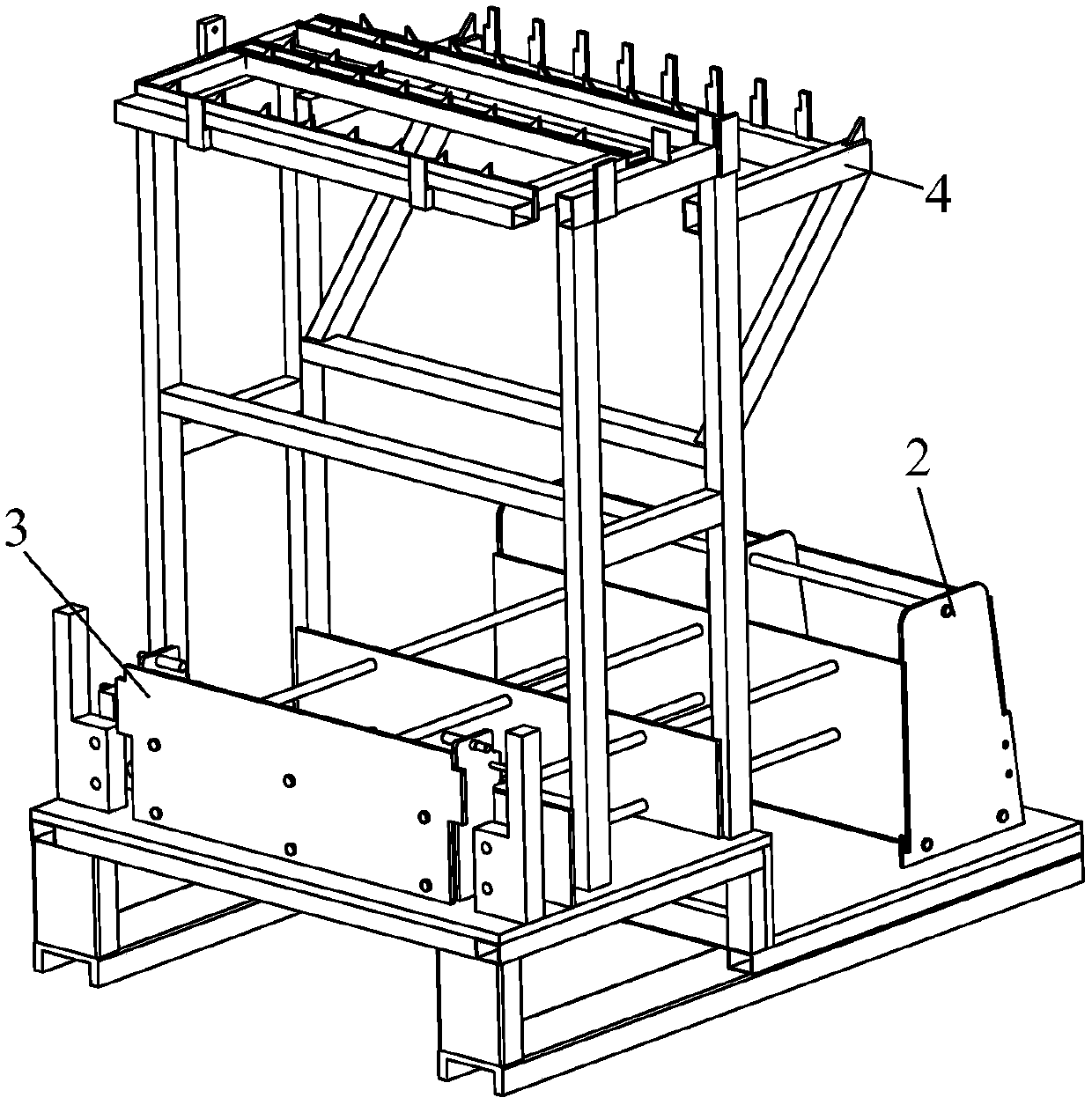 Assembling and welding fixture for forklift overhead guard