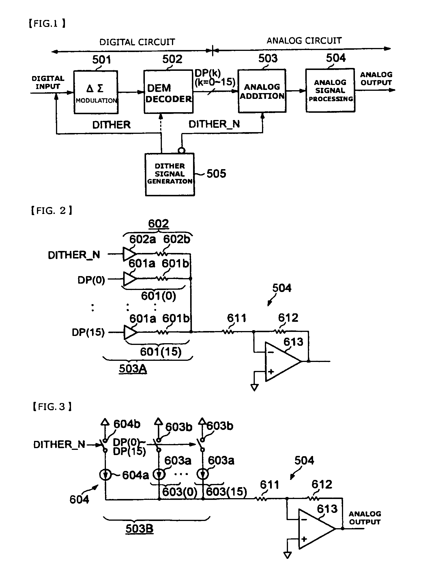 D/A converter circuit and digital input class-D amplifier